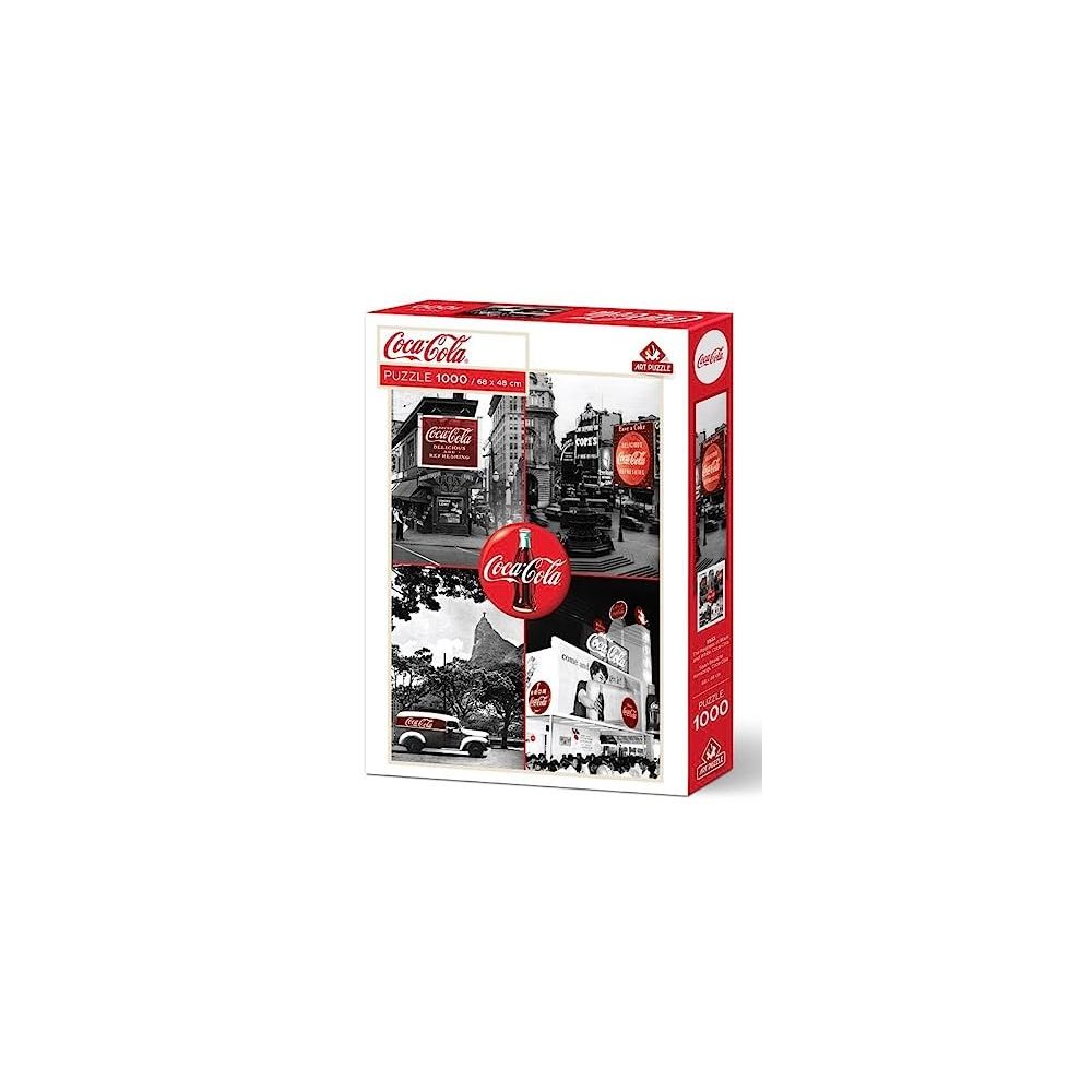 Art Puzzle Coca-Cola Siyah Beyaz'ın Kırmızılığı 1000 Parça Puzzle