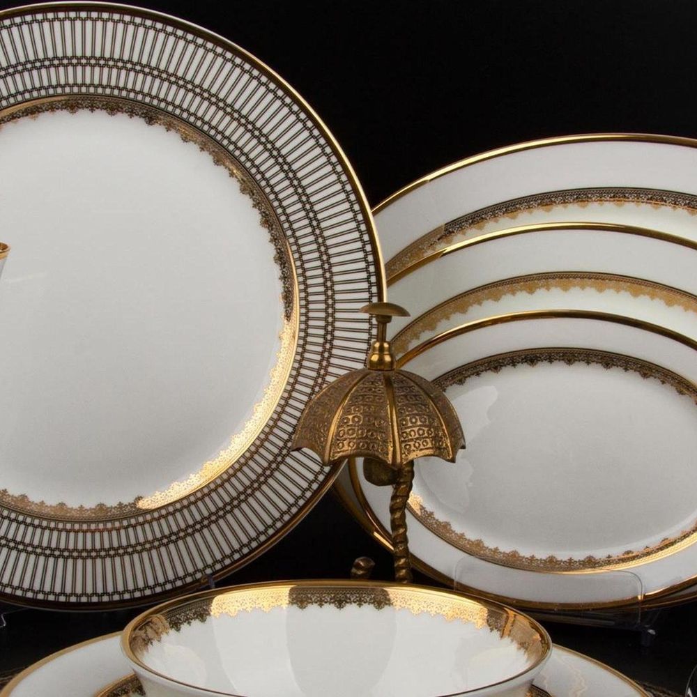 Aryıldız Evaliza Crown 42 Parça Gold Kahvaltı Takımı Fiyatları