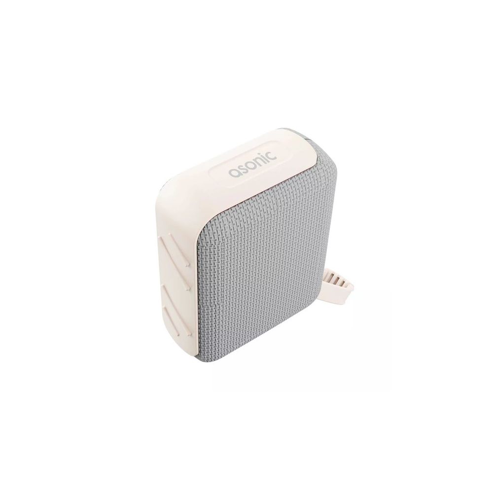 Asonic AS-03 5W BT-USB-TF-TWS 1200 mah Batarya V5.3 Kablosuz Taşınabilir Bej Bluetooth Speaker