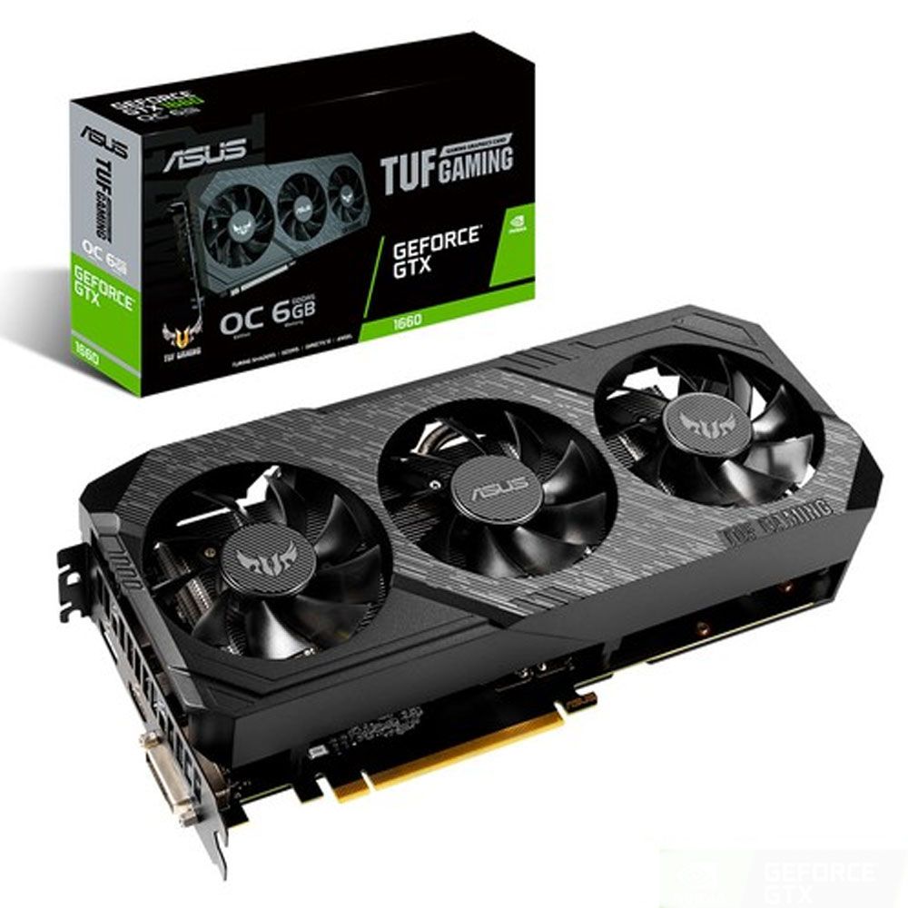 Asus GeForce GTX 1660 OC 6GB GDDR5 192Bit TUF 3-GTX1660-O6G Gaming
