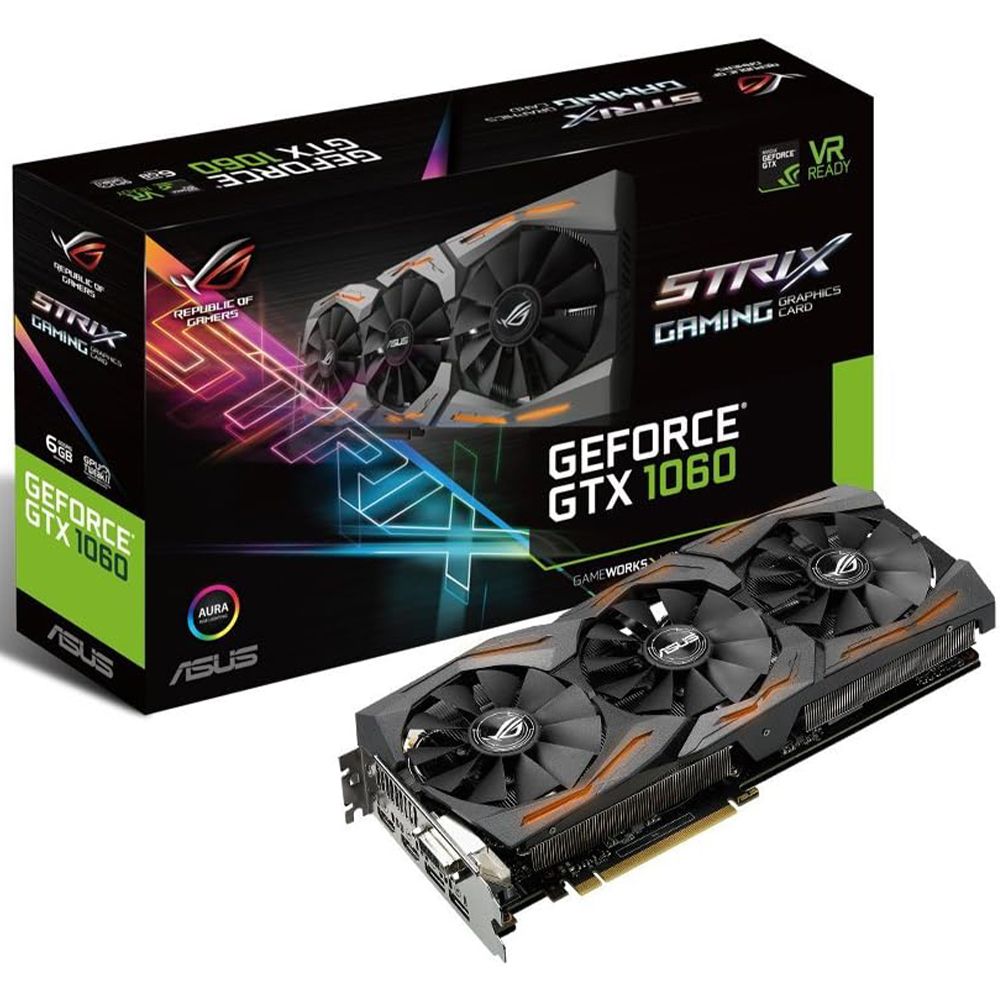 Asus ROG STRIX Nvidia GeForce GTX 1060 6GB 192Bit STRIX-GTX1060-6G