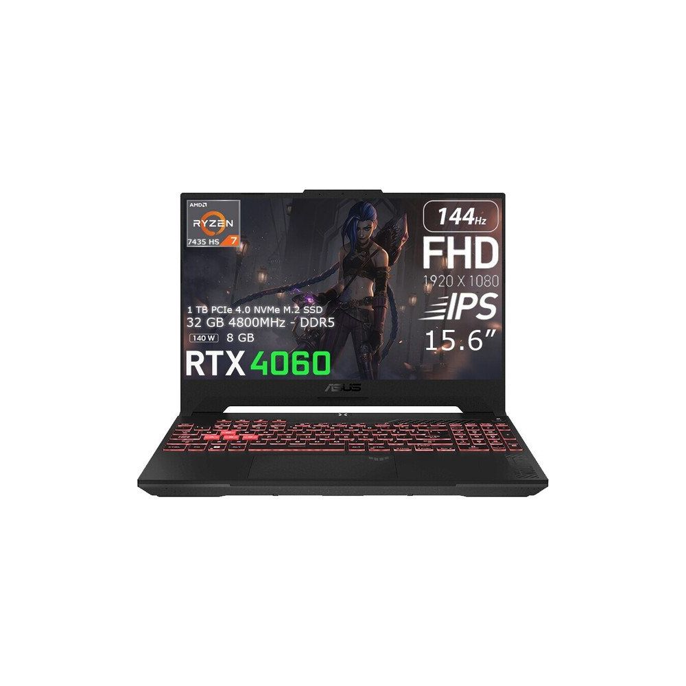 Asus TUF Gaming A15 FA507NOR-LP110 Ryzen 7 7435HS 32GB RAM 1TB SSD RTX 4060 Windows 11 Pro 15.6 inç Oyun Bilgisayarı