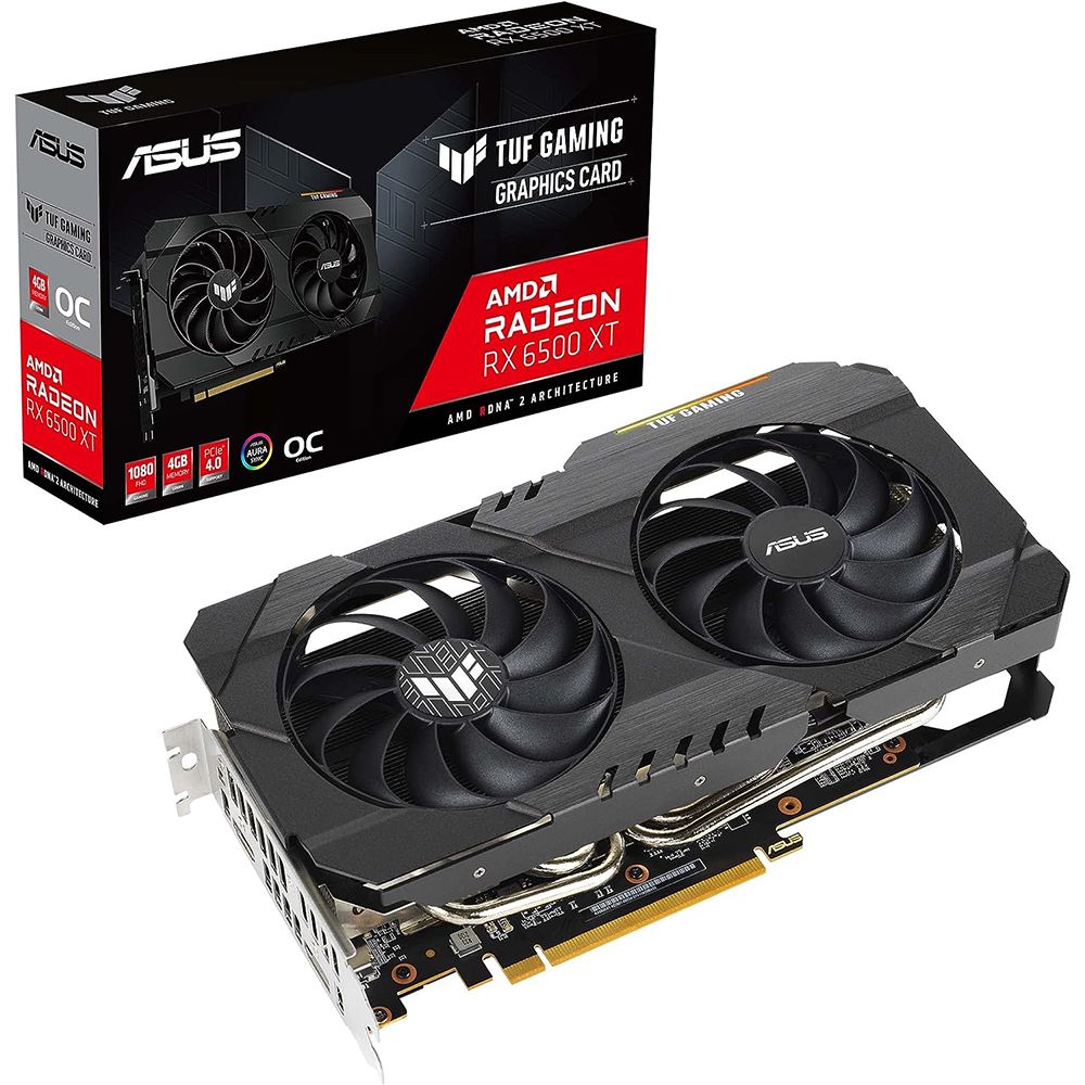 Asus TUF Gaming Radeon RX 6500 XT OC TUF-RX6500XT-O4G-GAMING 4GB