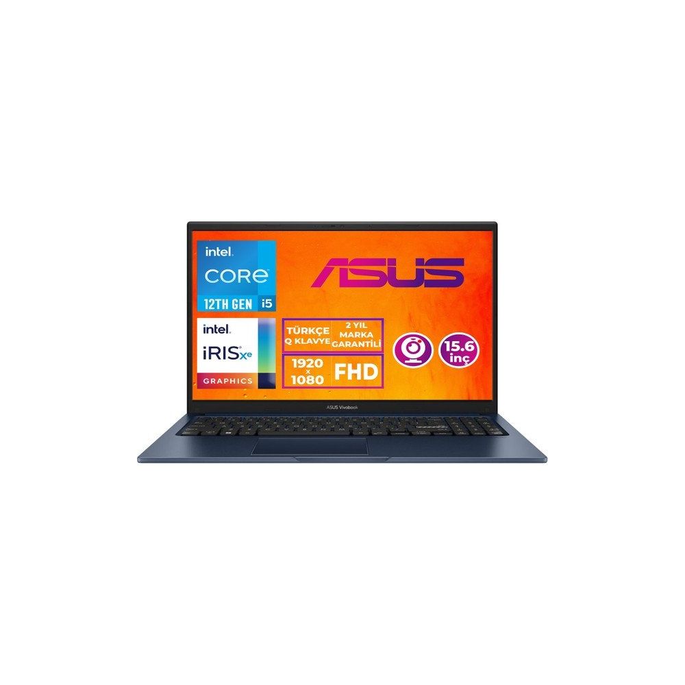 Asus Vivobook 15 X1504ZA-NJ1020 005 i5-1235U 16GB RAM 1TB SSD FreeDOS 15.6 inç Laptop - Notebook