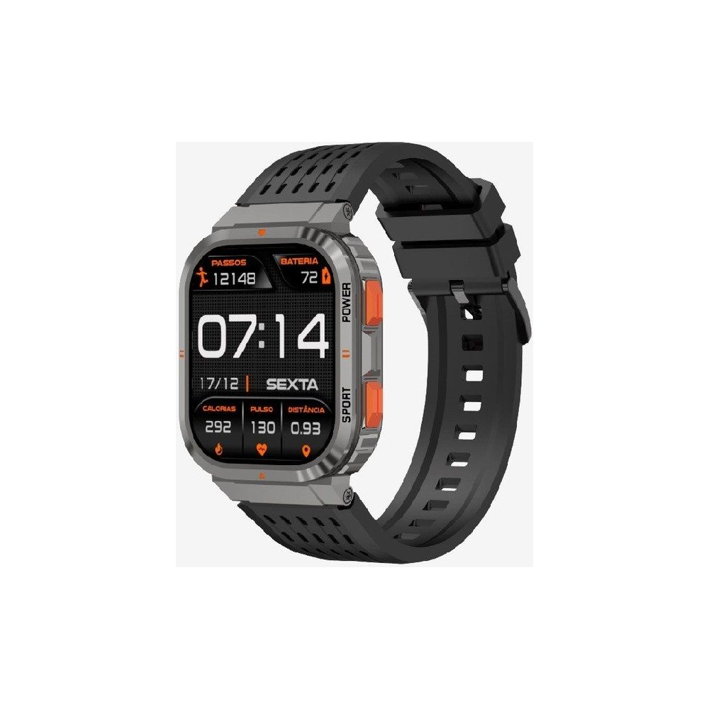 AteşTech SV96 Premium Lt Watch Siyah Akıllı Saat