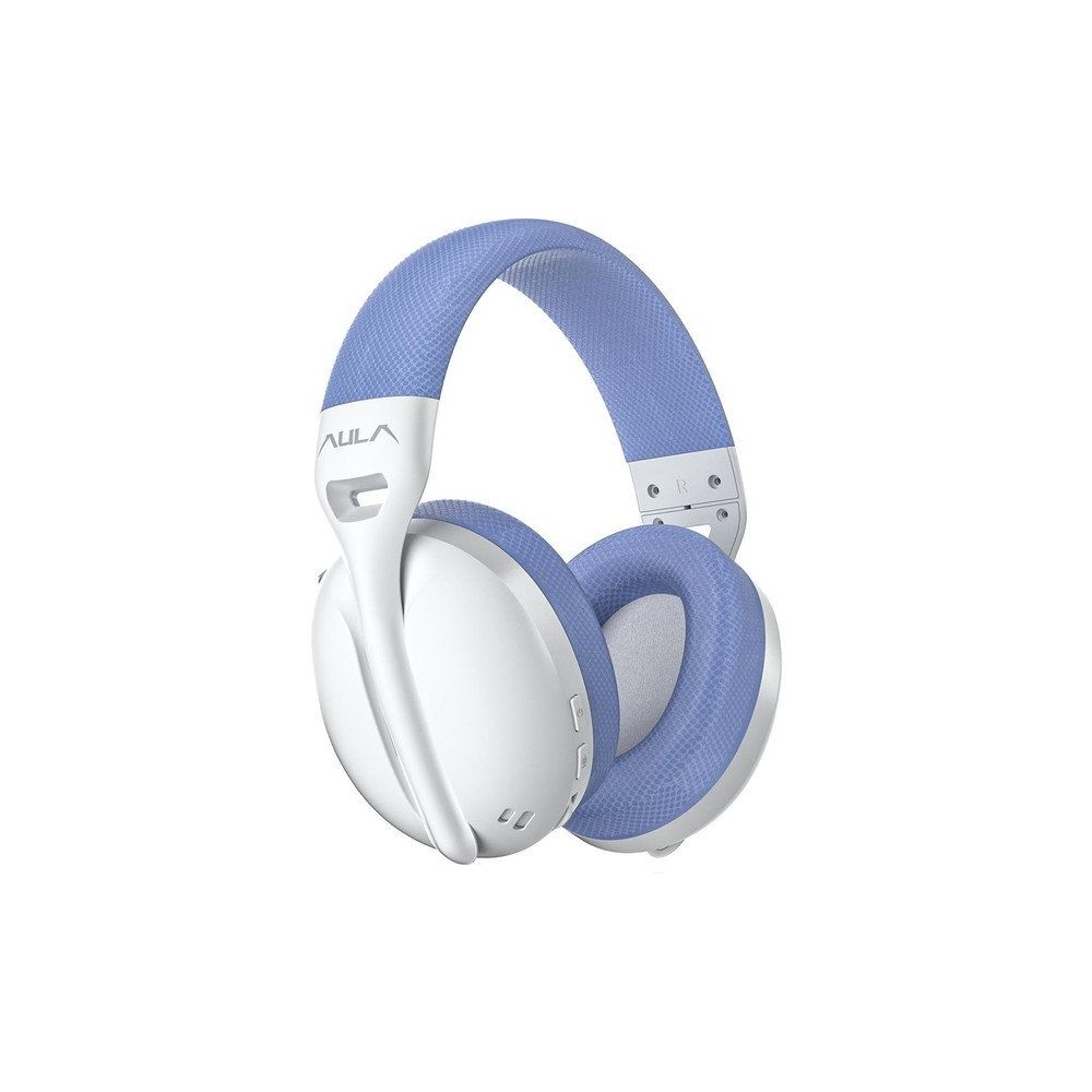 Aula S6 Mavi Type-C Ultra Hafif Mikrofonlu Bluetooth Kablosuz Oyuncu Kulaklığı