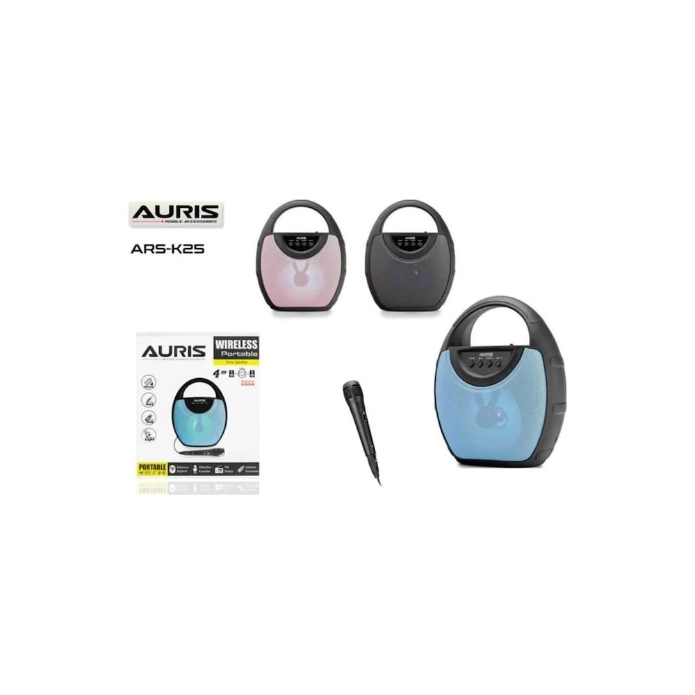 Auris ARS-K25 K25 Wireless Karaoke Mikrofonlu Bluetooth Hoparlör