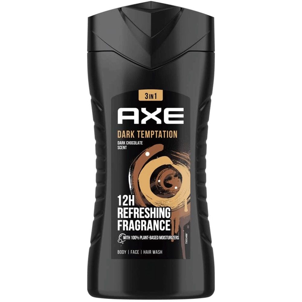 AXE DUŞ JELİ SAÇ YÜZ VÜCUT 250ML ÇEKİCİ AXE KOKUSU DARK TEPTATION