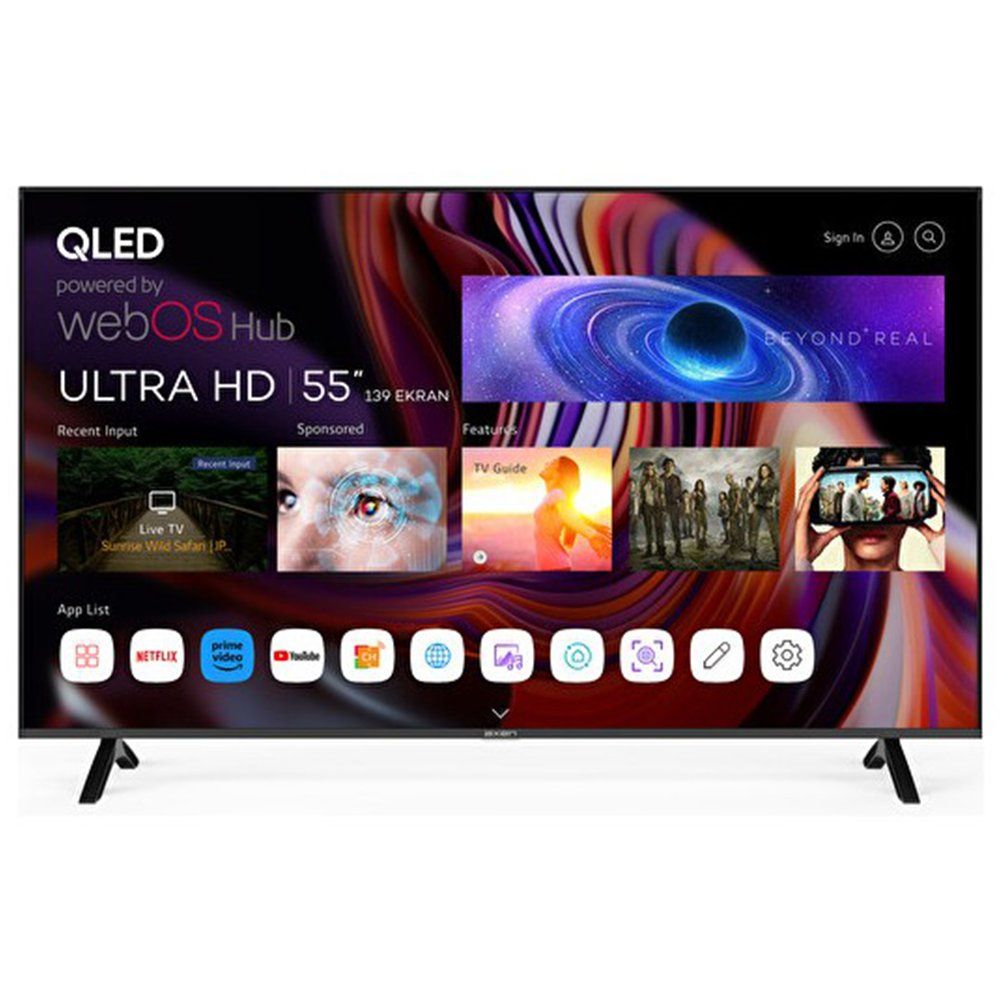 Axen AX55QMN252 55 inç 139 Ekran 4K Ultra HD WebOS QLED TV
