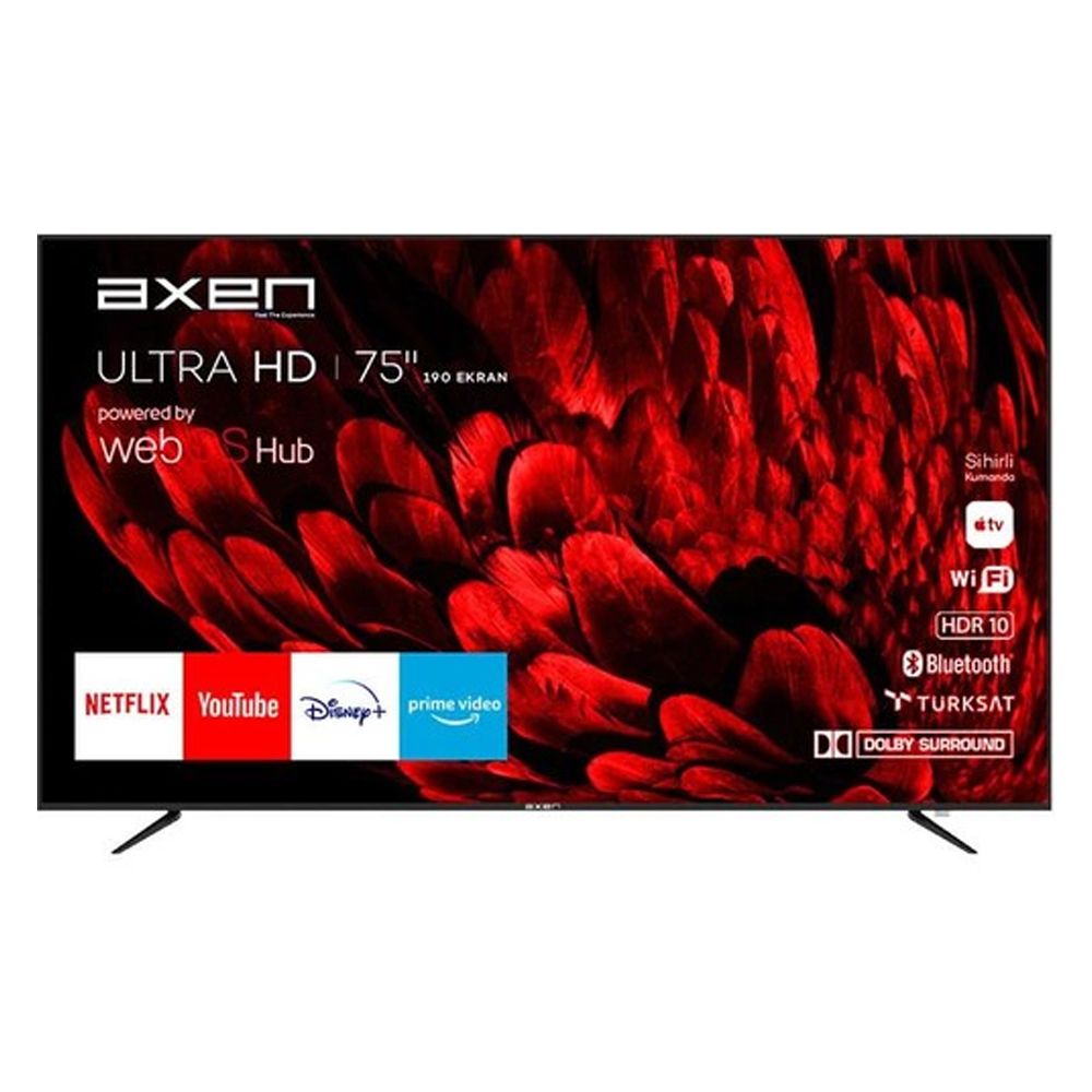 Axen AX75LEDB252 75 inç 190 Ekran 4K Ultra HD WebOS Smart TV Fiyatları
