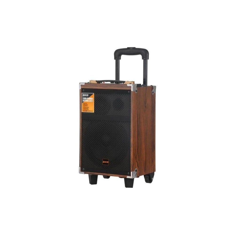 Baab Q12 Profosyonel Ahşap Kasa Taşınabilir Büyük 40x33x60 Kum Bluetooth Hoparlör