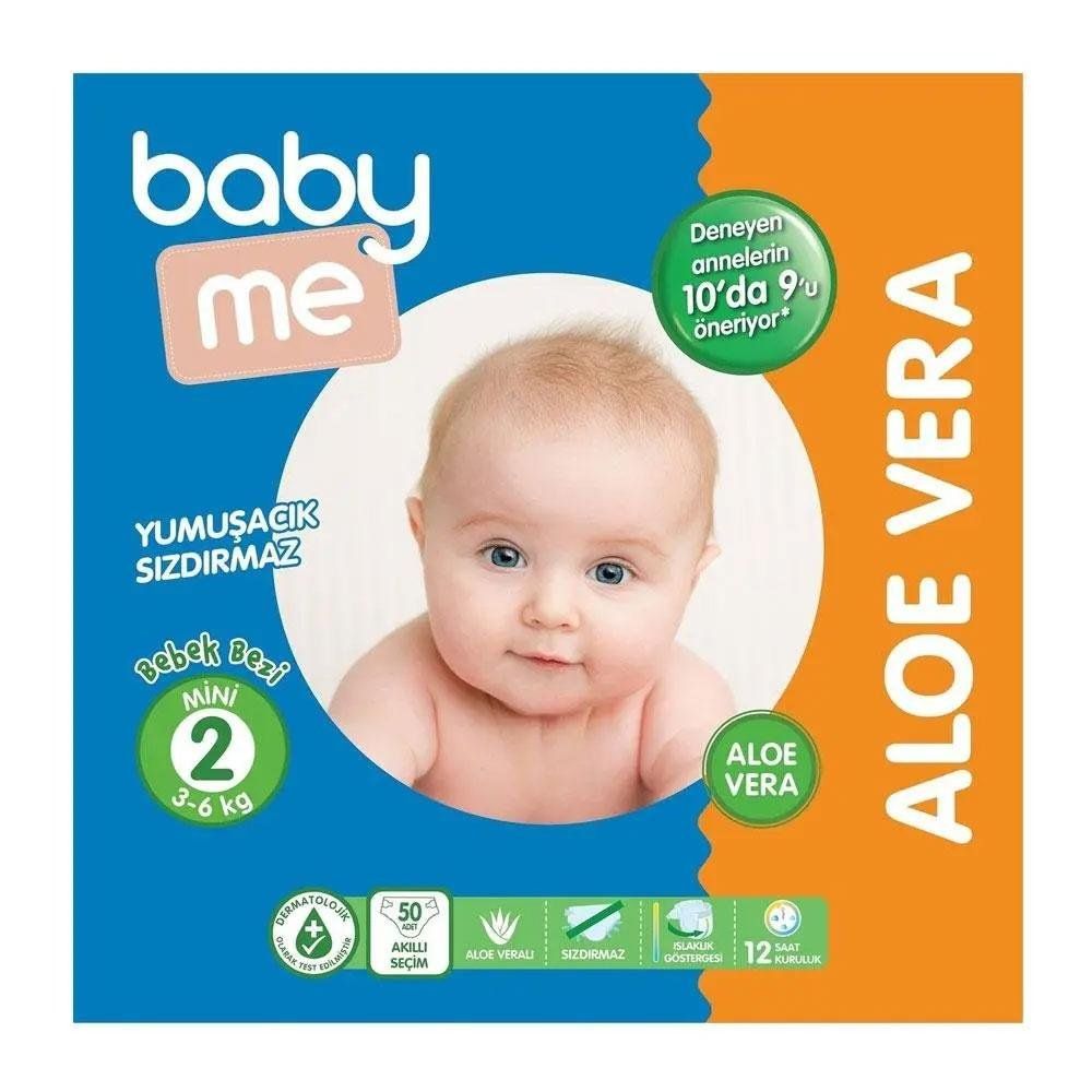 Baby Me Aloe Vera No 2 Mini 50 Adet Bebek Bezi Fiyatlari