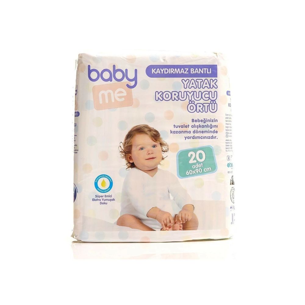 baby me kaydirmaz bantli 60x90 cm 20 li yatak koruyucu ortu fiyatlari