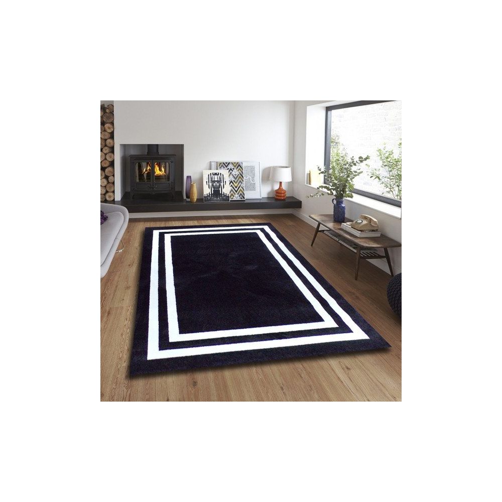 balat hali polipropilen siyah beyaz 160 x 230 cm salon halisi fiyatlari