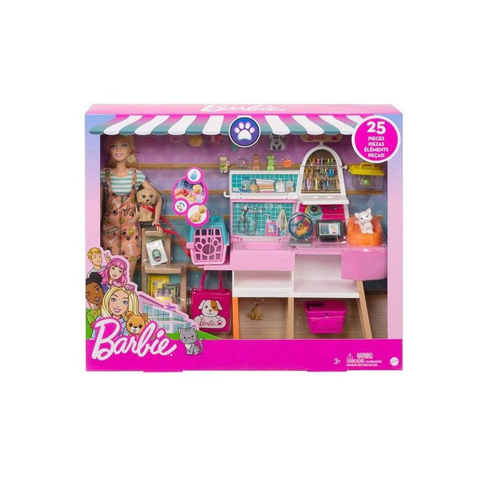 Arashigaoka Tembel kamış  Barbie GRG90 Bebek ve Evcil Hayvan Dükkanı Oyun Seti Fiyatları