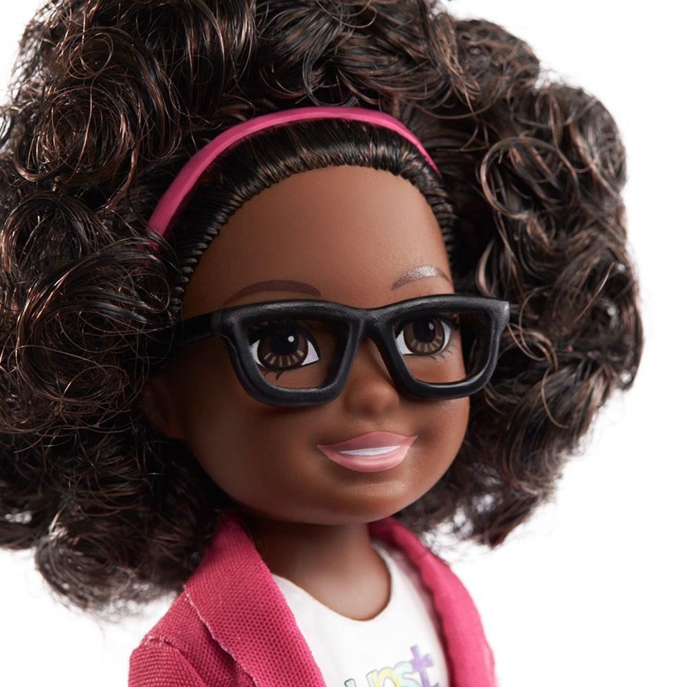 barbie with curly brown hair