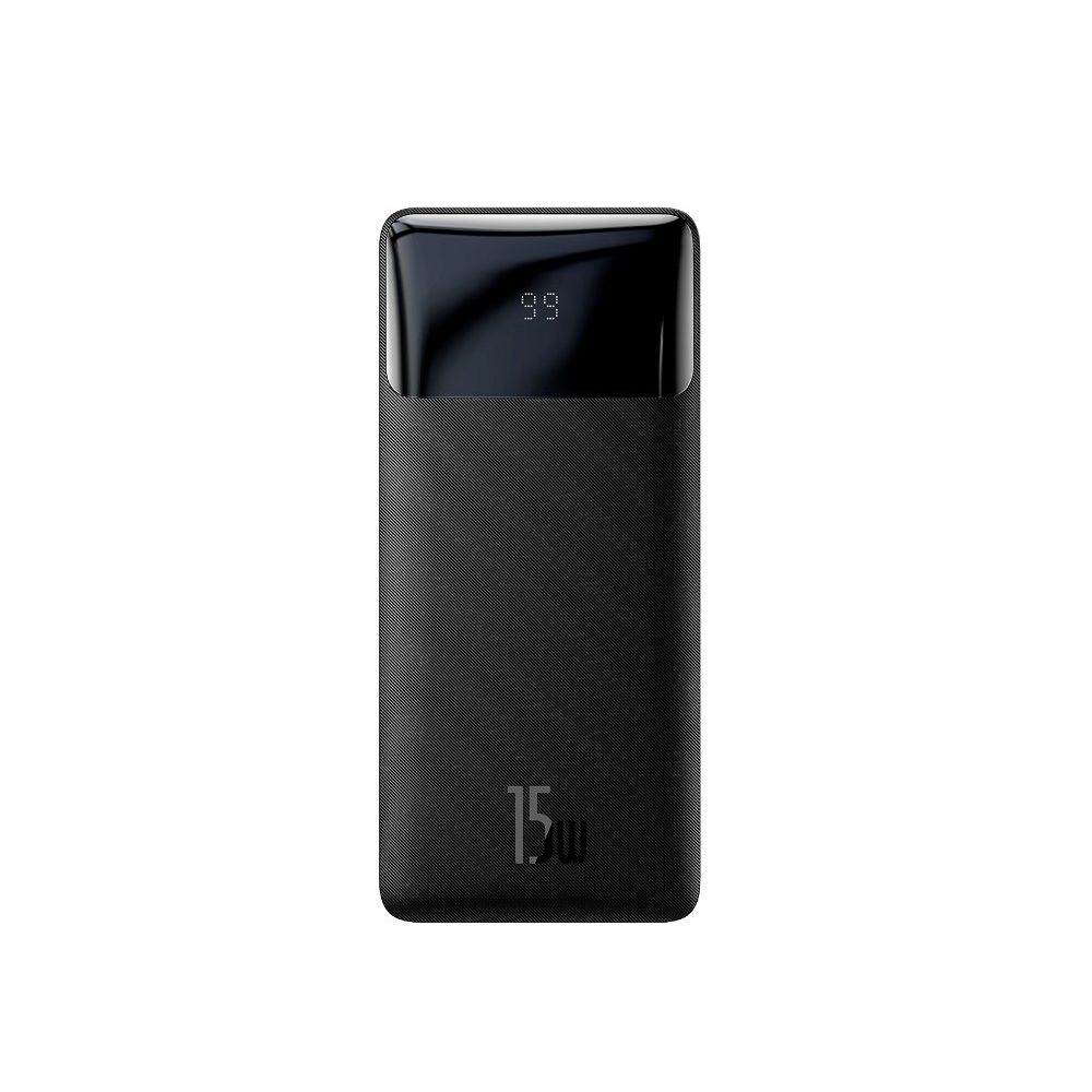 Baseus Bipow Overseas Edition 10.000 mAh 15W Digital Display Siyah Powerbank