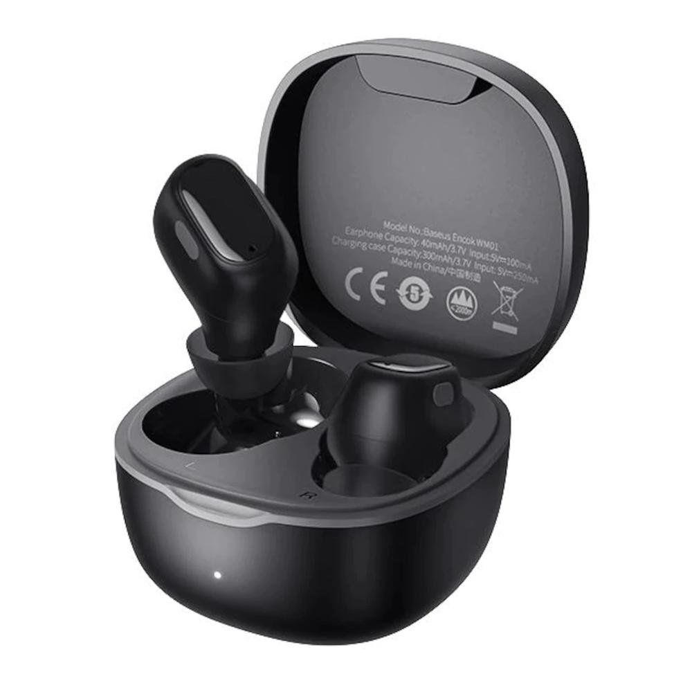 Baseus Encok WM01 Siyah Bluetooth Kulaklık