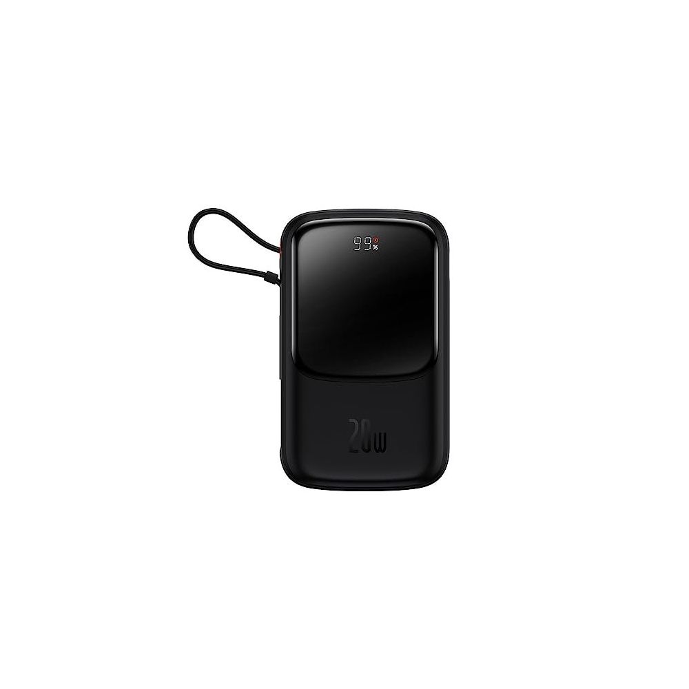 Baseus Q Pow Pro Overseas Edition Lightning Kablolu 10.000 mAh 20W Siyah Powerbank