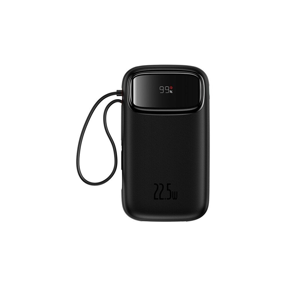 Baseus Qpow 2 Dual Kablolu 10.000 mAh 22.5W Siyah Powerbank