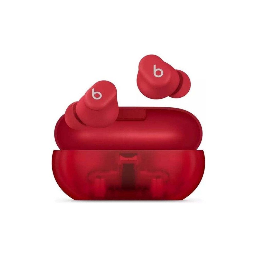 Beats Solo Buds Şeffaf Kırmızı Bluetooth Kulaklık
