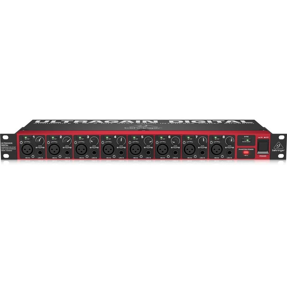 Behringer ADA8200 Siyah Midas Mic Preamplifikatörlü Audiophile 8