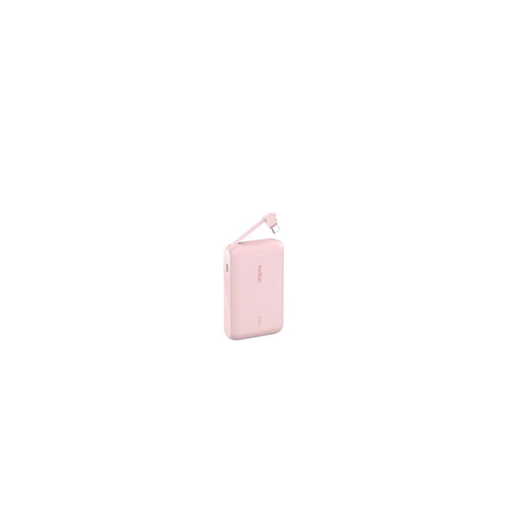 Belkin Boostcharge Entegre Type-C Kablolu 10.000 mAh Pd 20W Pembe Powerbank