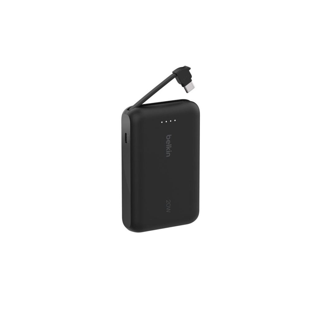 Belkin Entegre Type-c Kablolu Boostcharge 10.000 mAh PD 20W Siyah Powerbank