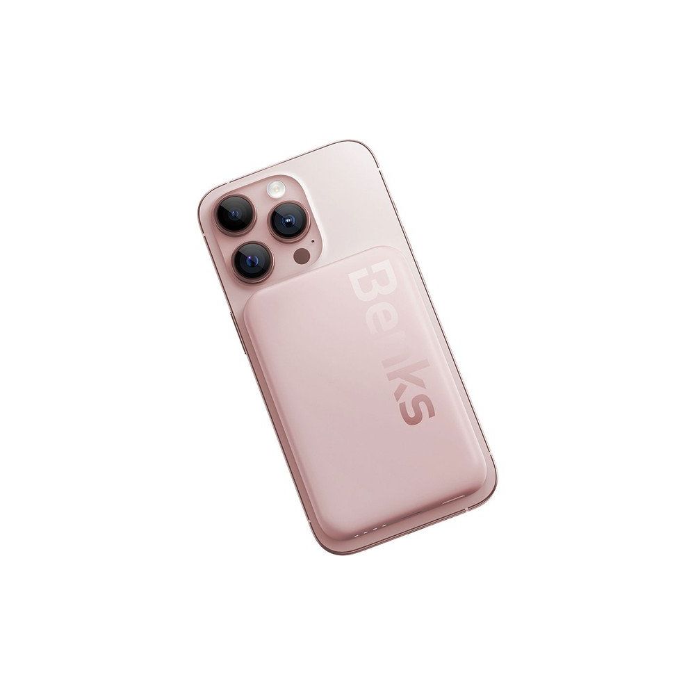 Benks Magsafe MP10 İnce Tasarımlı 6.000 mAh Pembe Powerbank