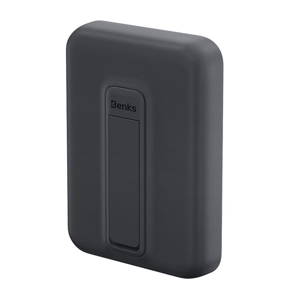 Benks MP09 5W 6000 mAh Siyah Magsafe Magnetik Standlı İnce Tasarımlı Powerbank