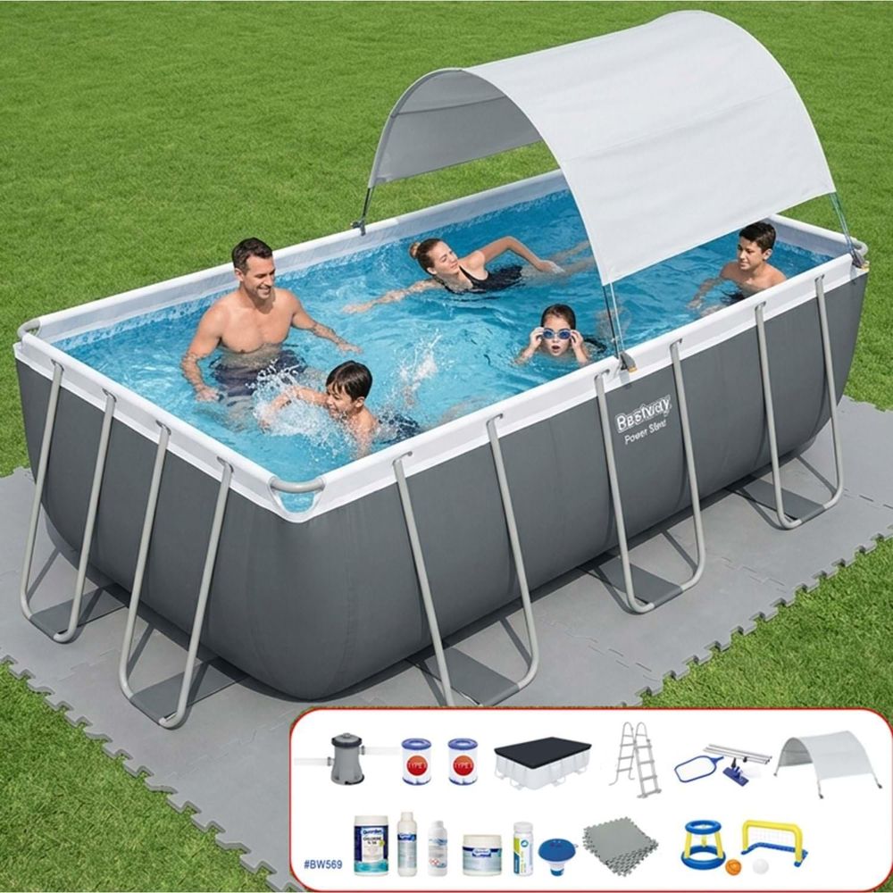 SWIX HF7BW HF6BW　2点セット Bestway 56441 BW569 404x201x100 cm Prefabrik Havuz Seti Fiyatları