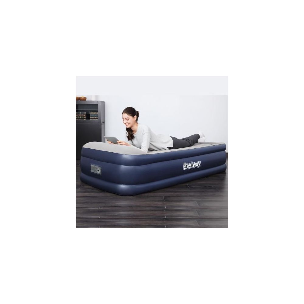 bestway 67628 gri 1 kisilik yuksek pompali sisme yatak fiyatlari