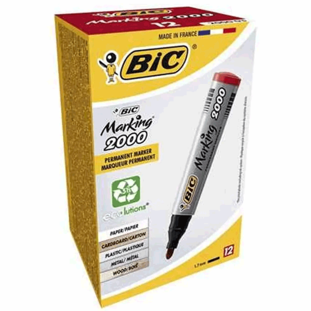 Bic 2000 Marker Kırmızı 12'li Kalem Fiyatları