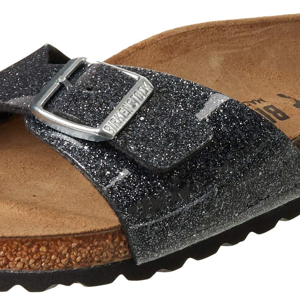 black sparkle birkenstock