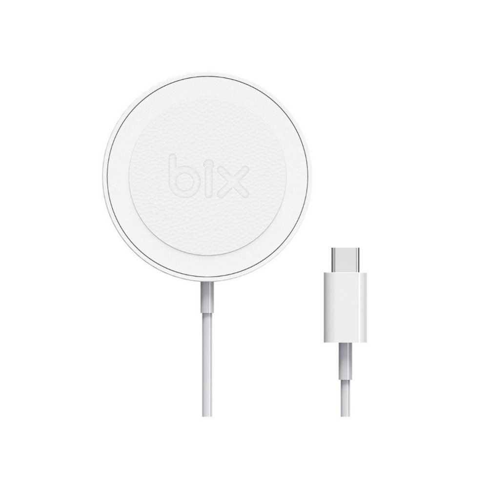 Bix BXMG15 15 Watt Beyaz Manyetik Kablosuz Şarj Cihazı