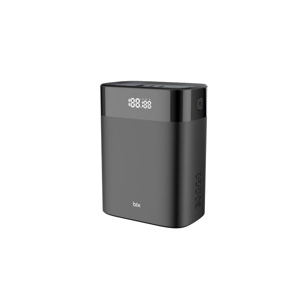 Bix PB140W Usb Ve 2*type-c Pd 140w 30.000 mAh Üç Çıkışlı Dijital Ekranlı Siyah Powerbank