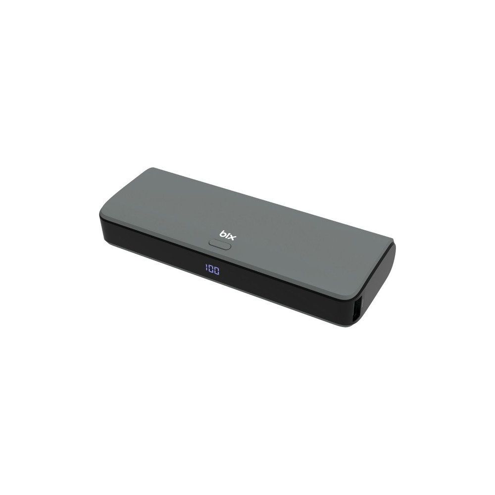 Bix PB203 USB ve Type-C Pd 20W Çift Çıkışlı Dijital Ekranlı 20.000 mAh Gri Powerbank