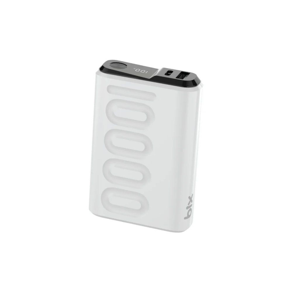 Bix TPB15 10000 mAh PD 20W USB-C USB-A QC 3.0 22.5W Beyaz Süper Hızlı Şarj Destekli Dijital Ekranlı Mini Powerbank