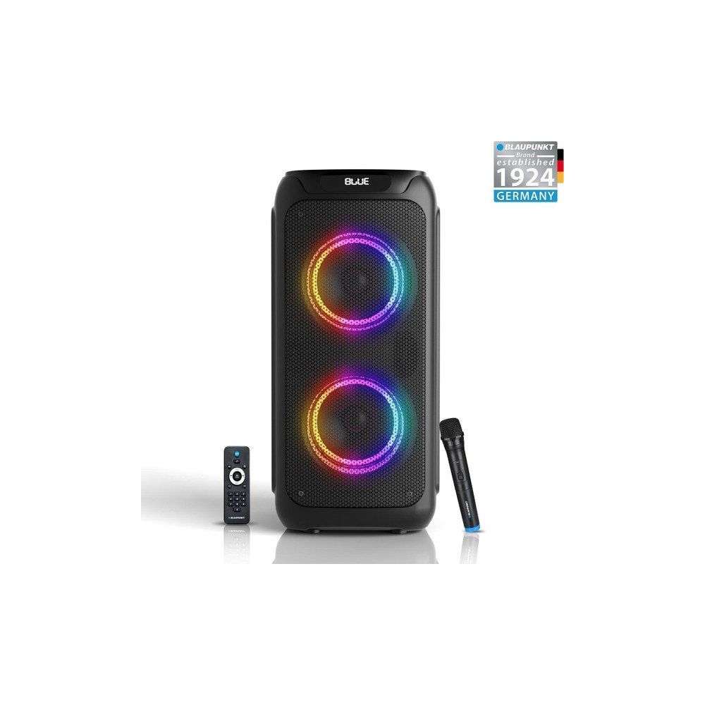 Blaupunkt PL800 Mikrofonlu Uzaktan Kumandalı 80 W Siyah Kablosuz Bluetooth Hoparlör