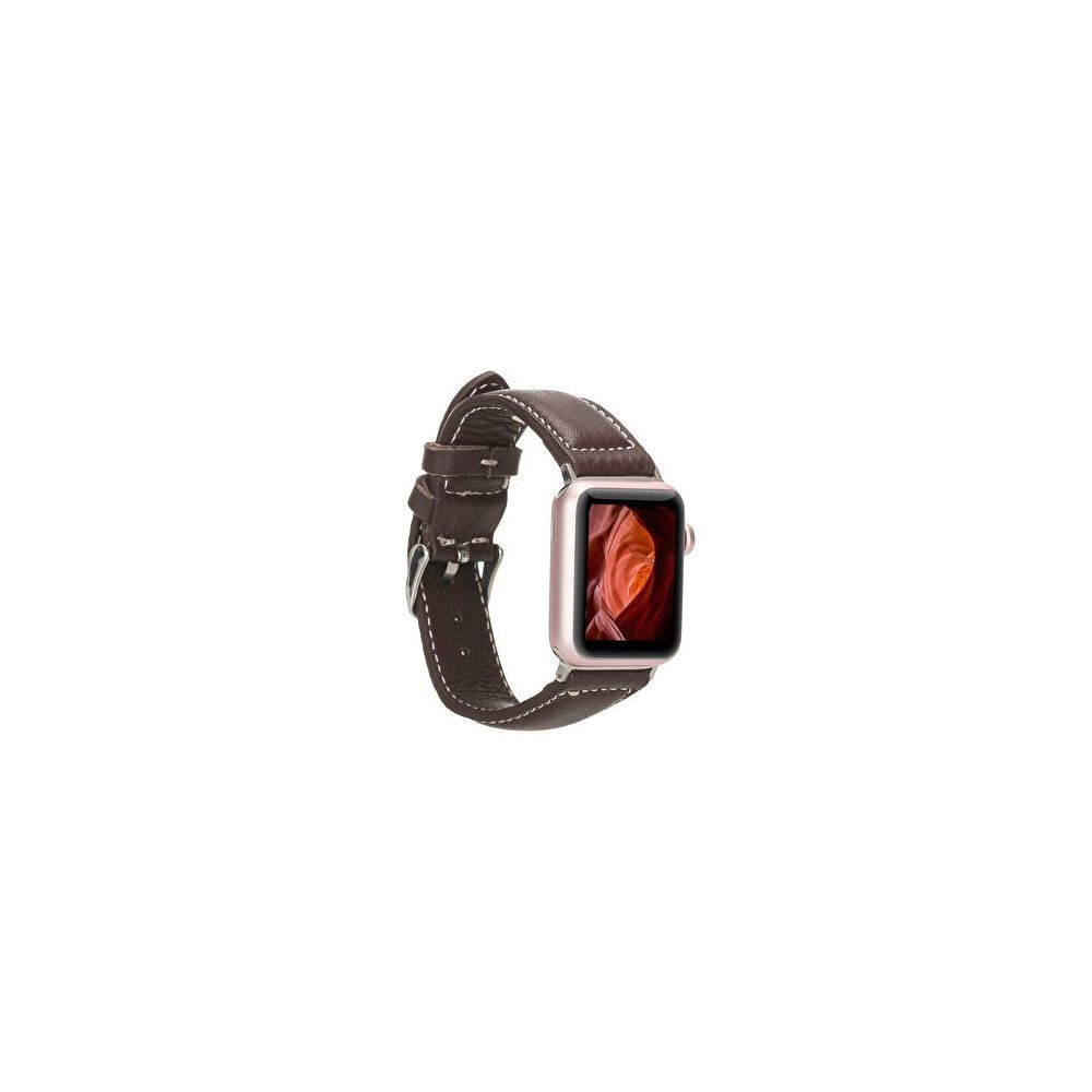 BloominBag Bloomband Crimora Kahve Deri Apple 44/45/46/49 mm Watch Kordonu