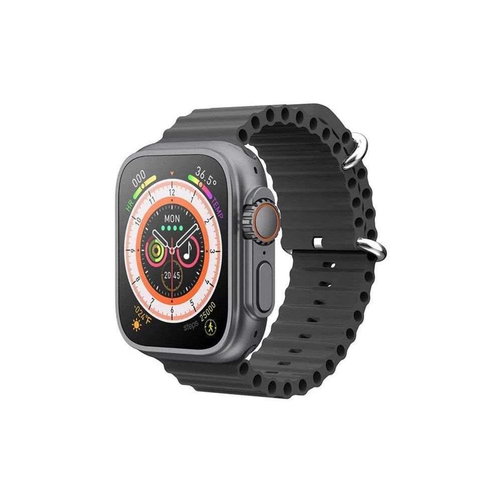 Boğazova Teknoloji Gs Ultra Watch 8 Siyah Çizgi Desen 49 mm Unisex Akıllı Saat