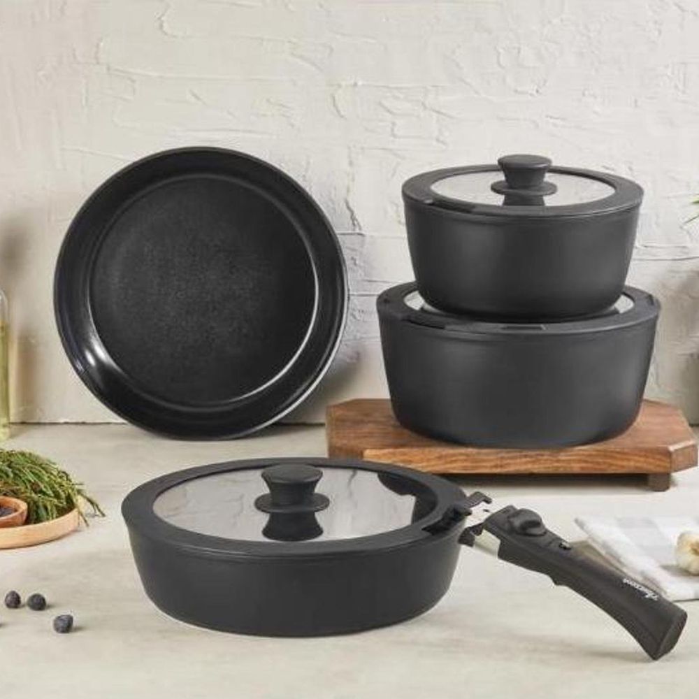 Bondy Amercook Seramik 8 Parça Black Tencere Seti Fiyatları