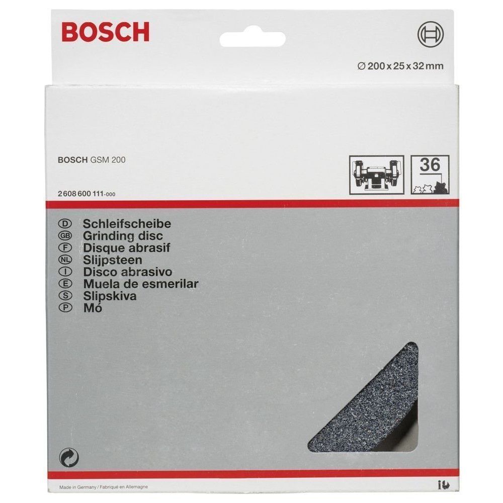 うさめみ Bosch 175x25x32 mm Zımpara Taşı 60 Kum GSM 175 İçin 2608600110