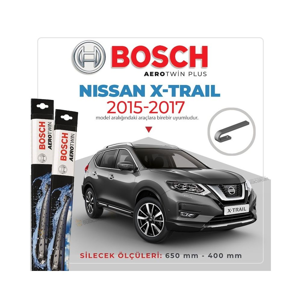 En Ucuz Bosch Aerotwin Nissan X Trail 2015 2017 On Muz Silecek