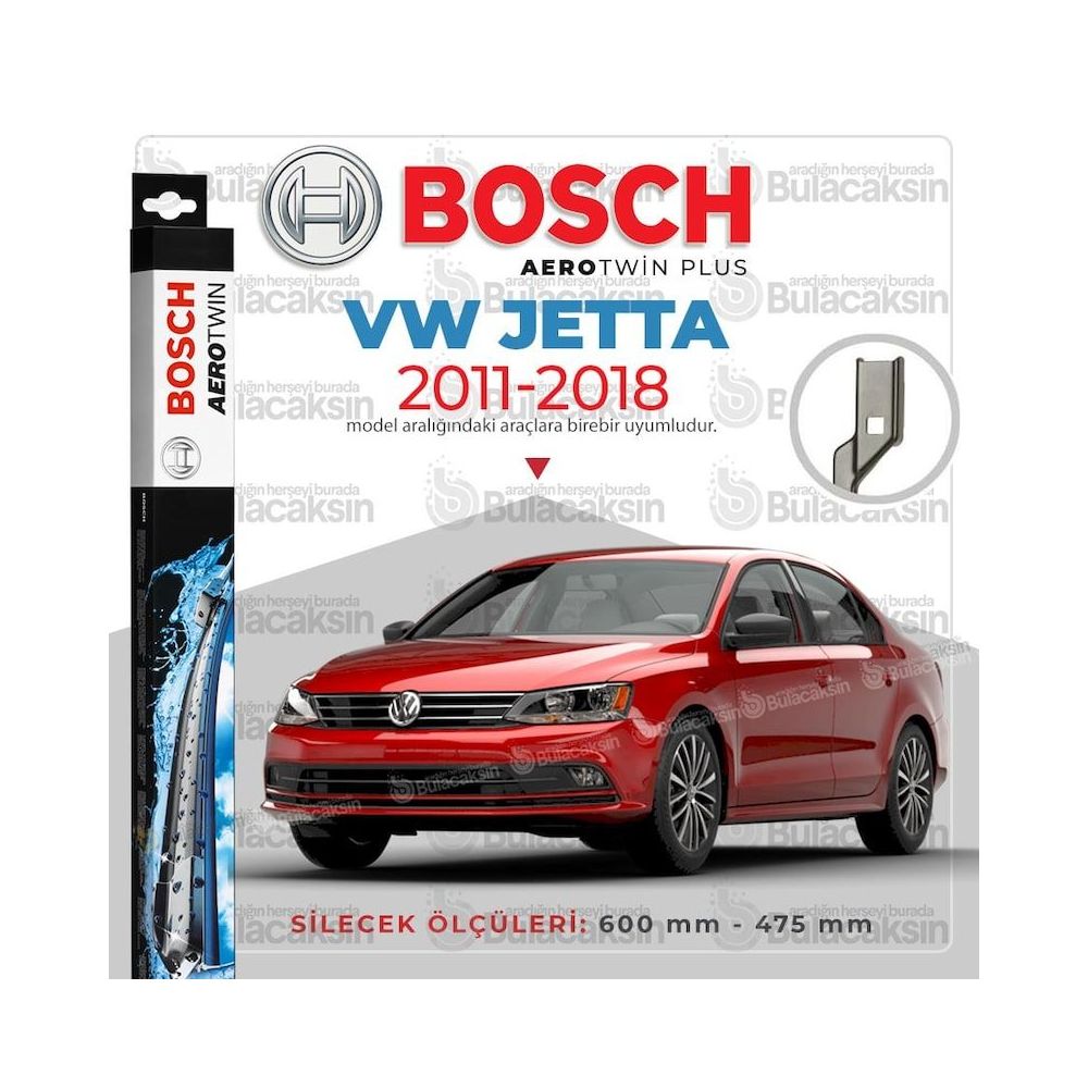 Bosch Aerotwin Volkswagen Jetta 4 2011 2018 On Muz Silecek Takimi