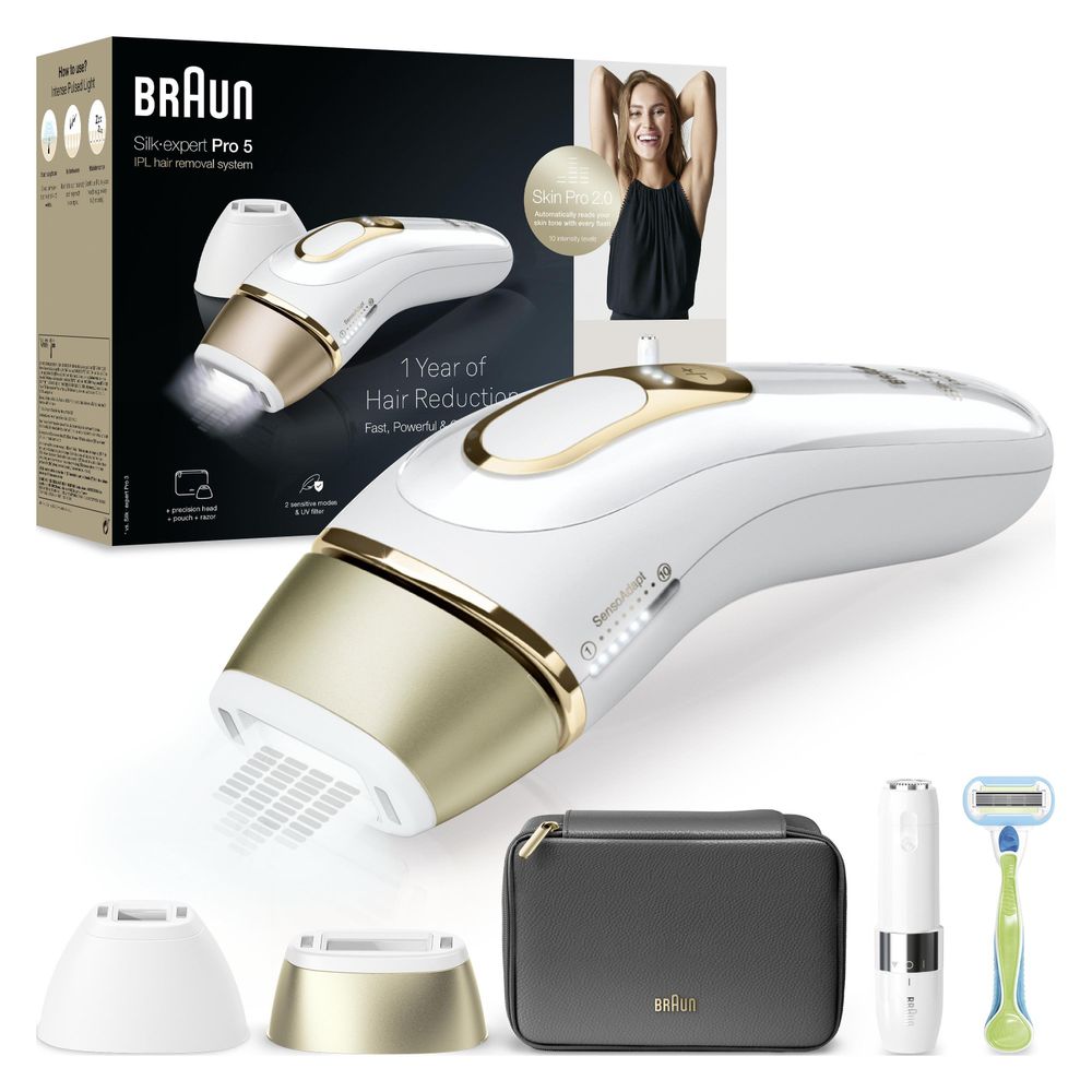 Braun PL5146 IPL Silk·Expert Pro Beyaz Renk Başlıklı Epilatör