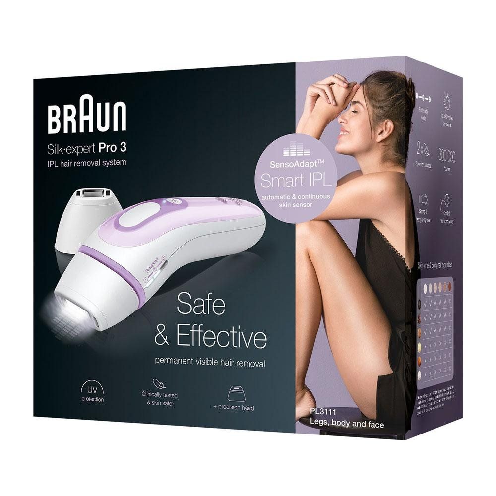 Braun Silk Expert Pro 3 PL3011 Beyaz/Lavanta Epilasyon Aleti