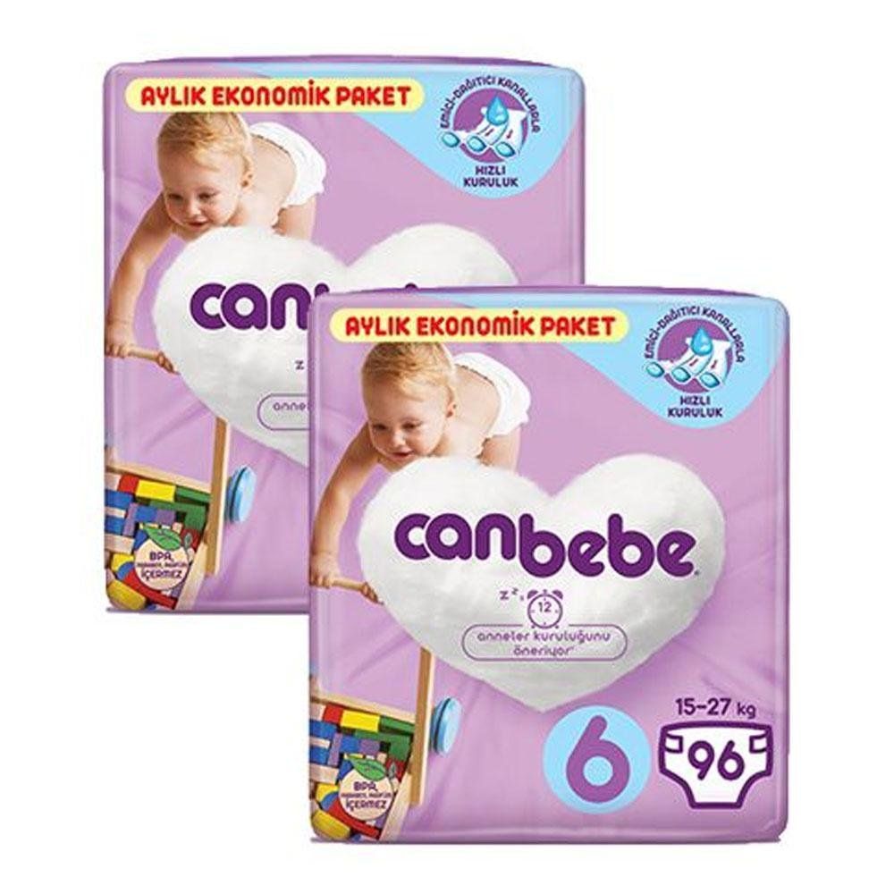 canbebe aylik paket no 6 extra large 192 adet 15 kg bebek bezi modelleri fiyatlari
