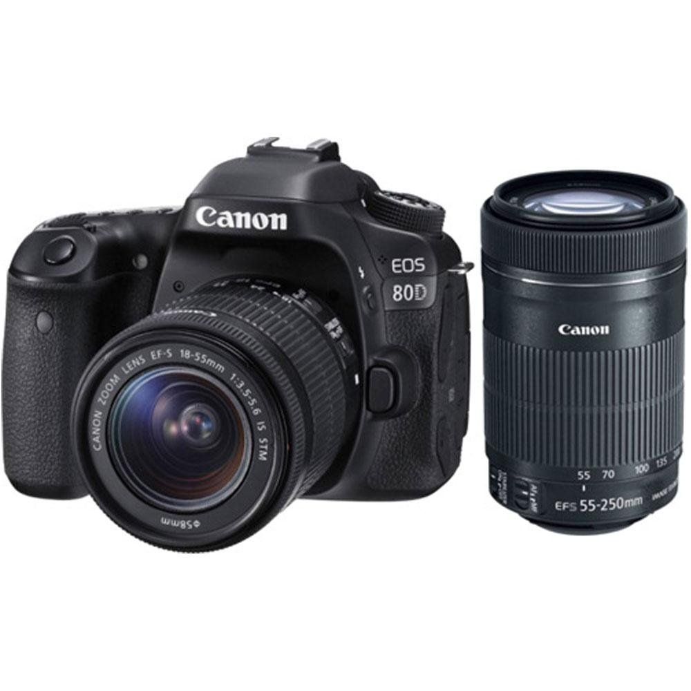 Canon EOS 80D 18-135 mm - 55-250 mm DSLR Fotoğraf Makinesi