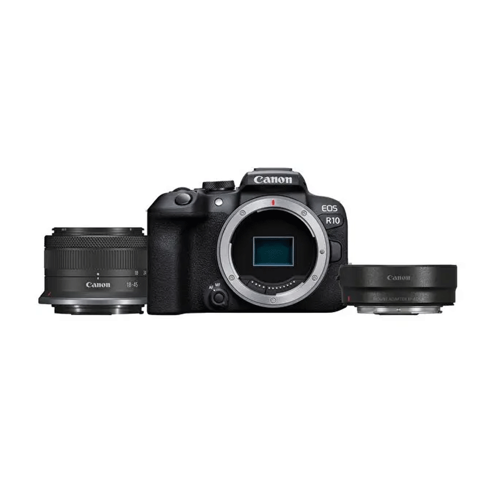 Canon EOS R10 + Rf-S 18 45 mm F4.5-6.3 IS STM Lens + Mount Adaptör Fotoğraf Makinesi